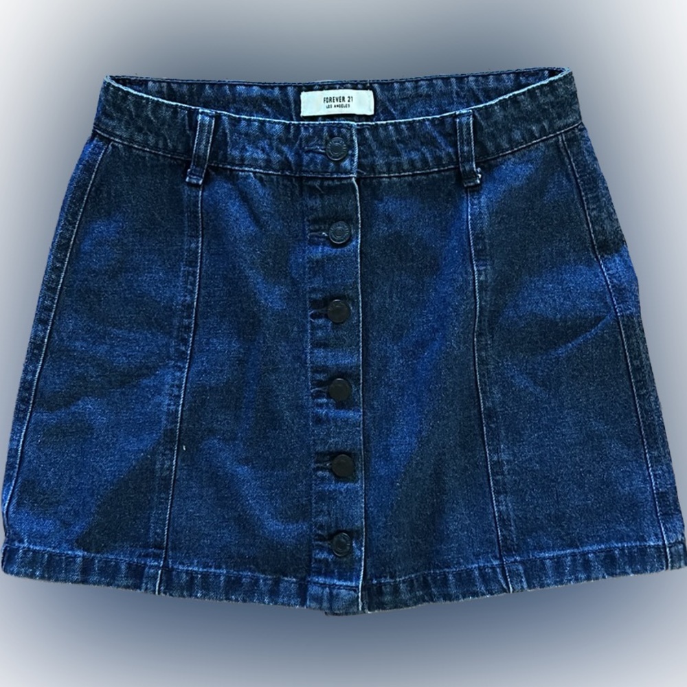 Forever 21 Denim Mini Skirt, Size 26